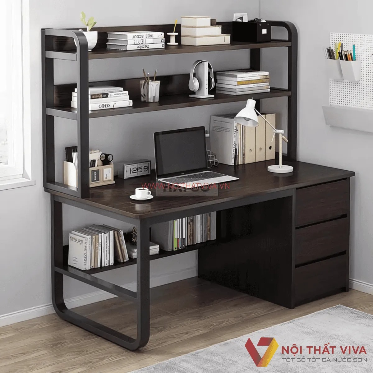 10+ Mẫu bàn học cho học sinh cấp 3 đẹp, hiện đại và tiện lợi nhất 2025