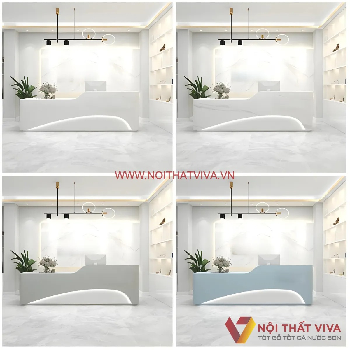 10+ mẫu quầy lễ tân spa hiện đại, chuẩn gu thẩm mỹ spa cao cấp