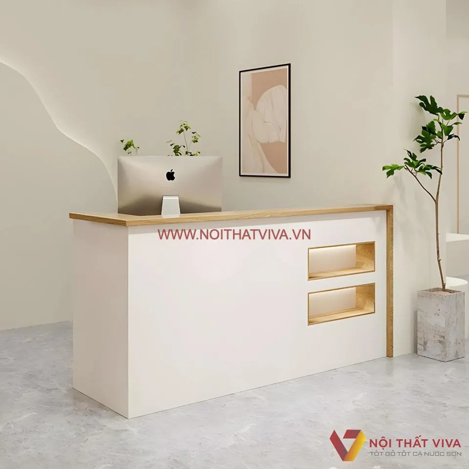 10+ mẫu quầy lễ tân spa hiện đại, chuẩn gu thẩm mỹ spa cao cấp