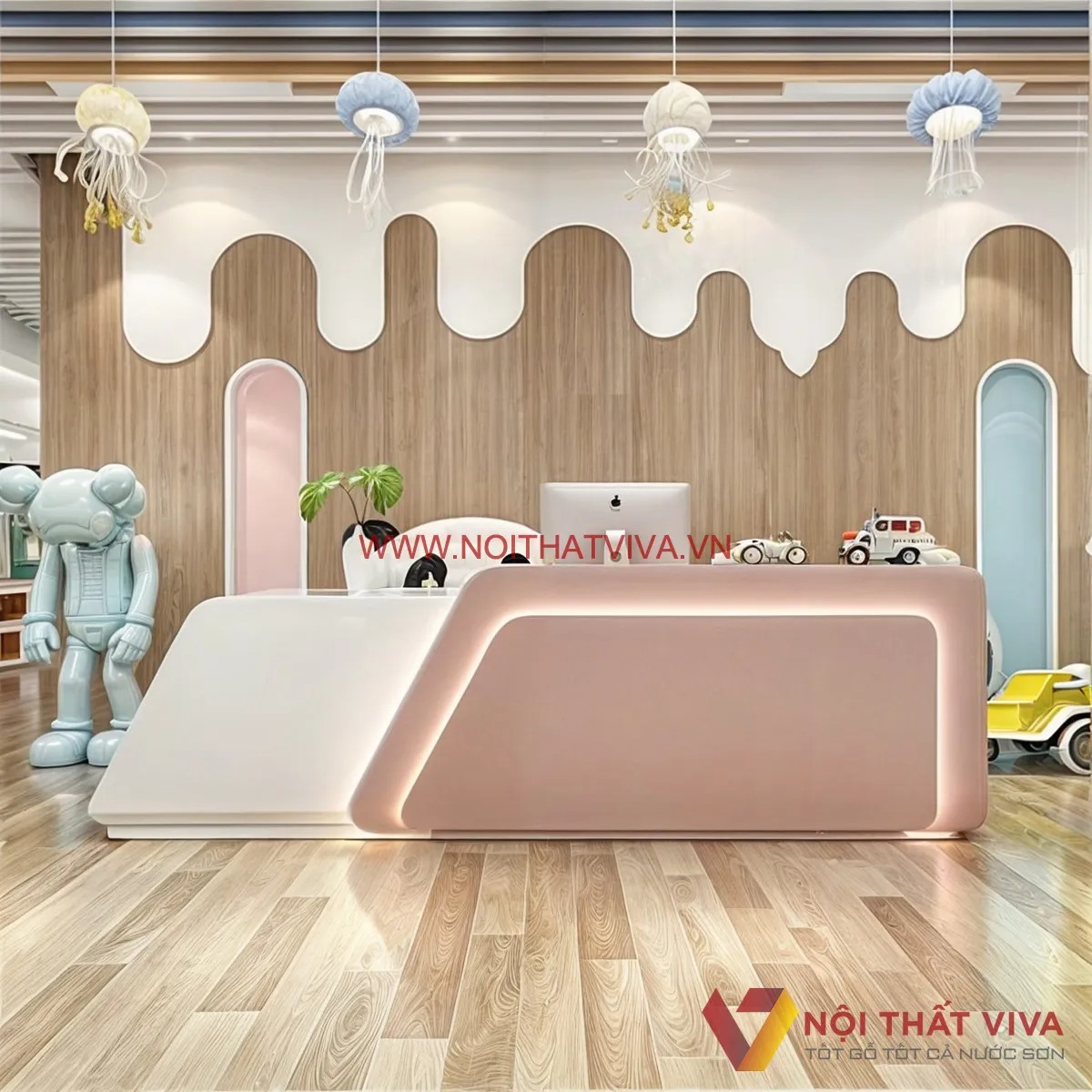 10+ mẫu quầy lễ tân spa hiện đại, chuẩn gu thẩm mỹ spa cao cấp