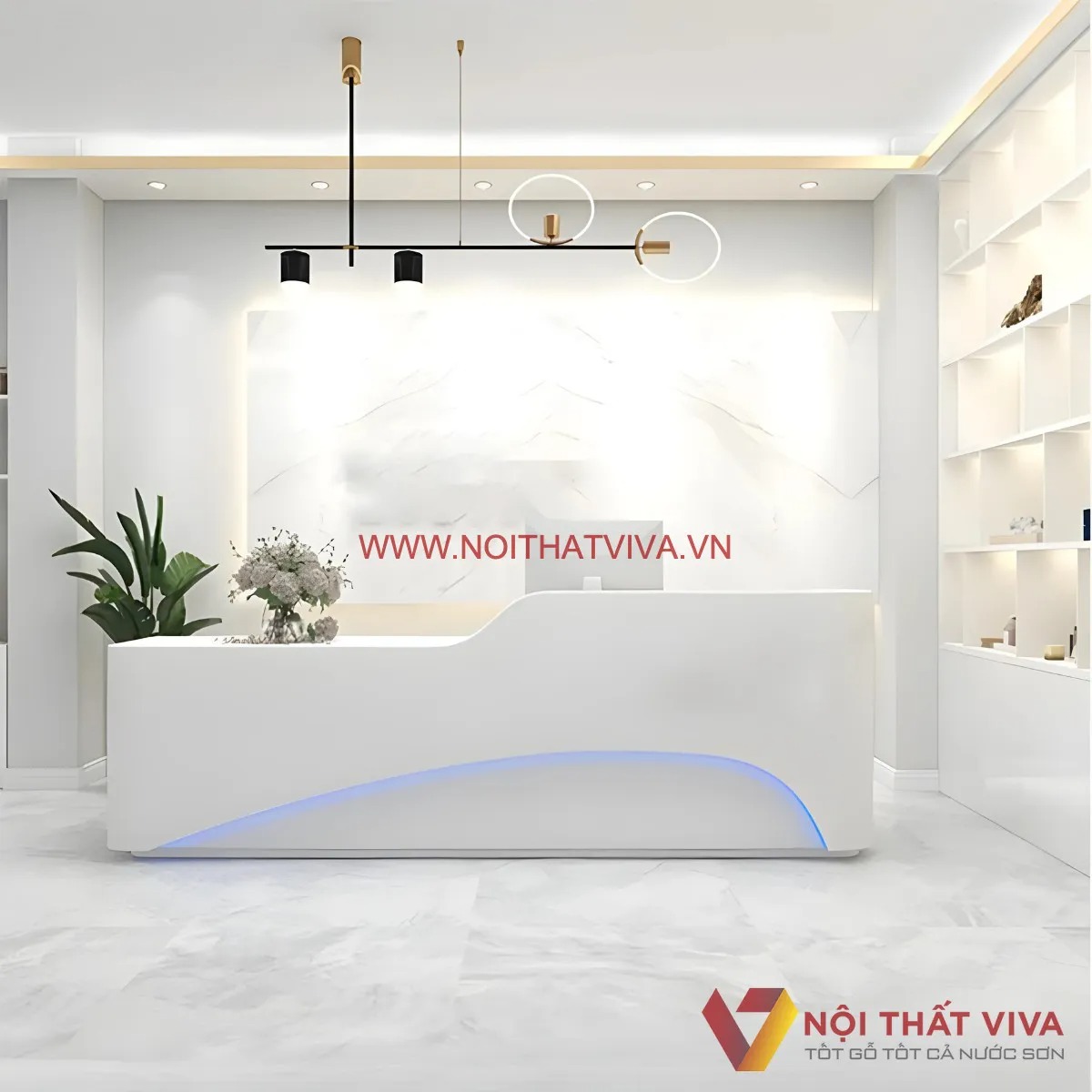 10+ mẫu quầy lễ tân spa hiện đại, chuẩn gu thẩm mỹ spa cao cấp