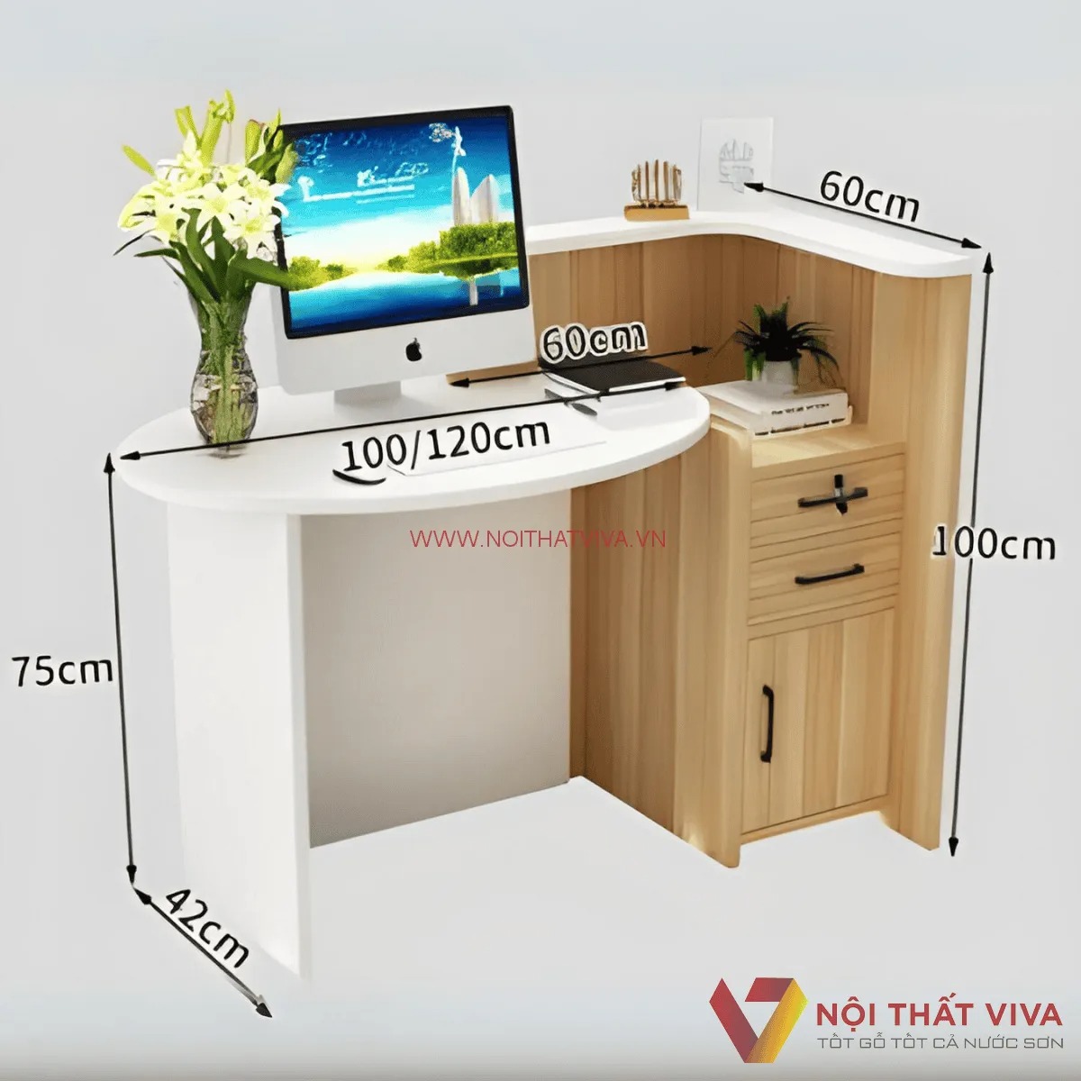 10+ mẫu quầy lễ tân spa hiện đại, chuẩn gu thẩm mỹ spa cao cấp