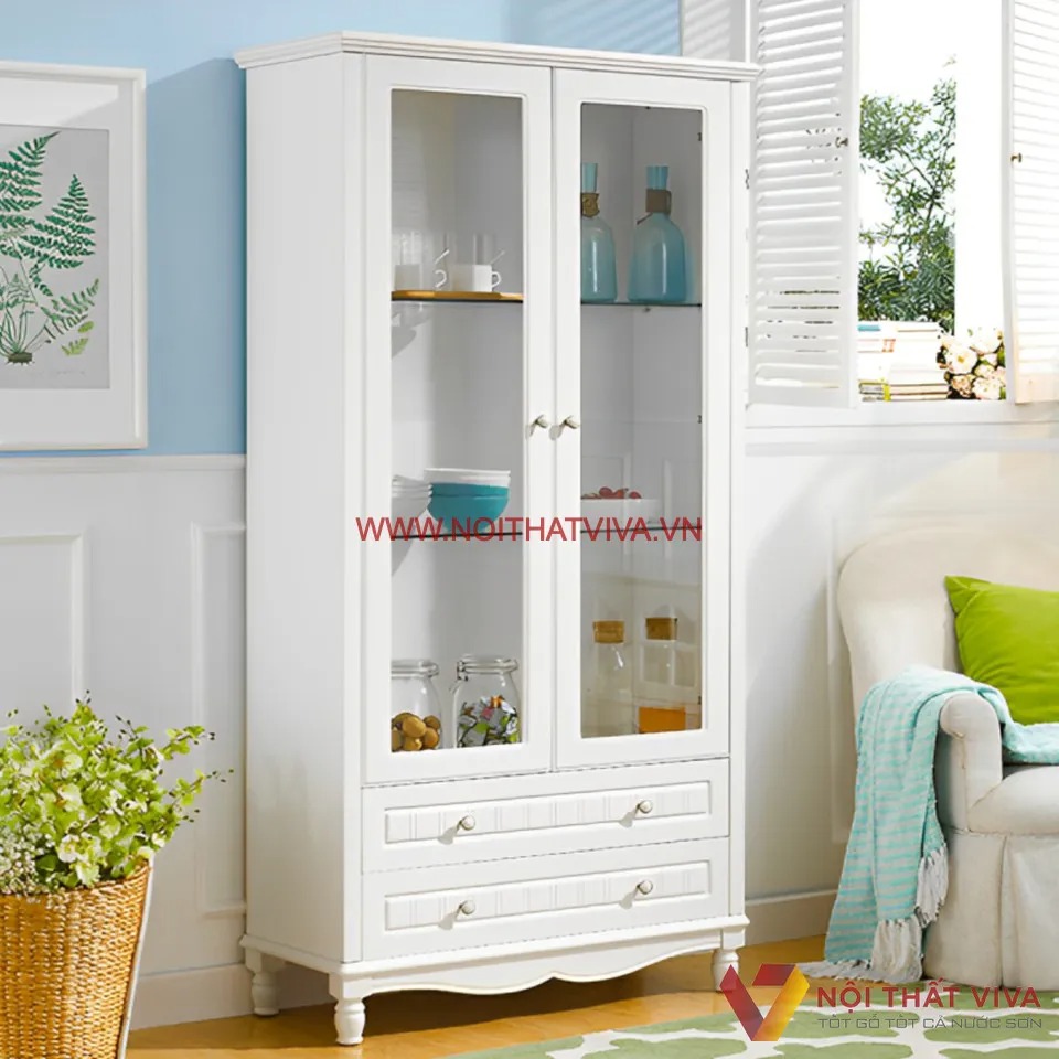 Top 6 tủ rượu cánh kính đẹp nhất, sang trọng và tiện dụng cho phòng khách