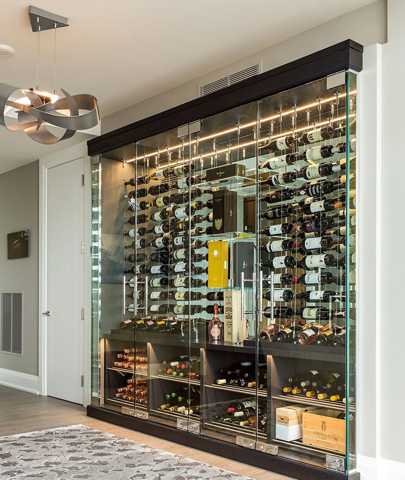 Top 6 tủ rượu cánh kính đẹp nhất, sang trọng và tiện dụng cho phòng khách