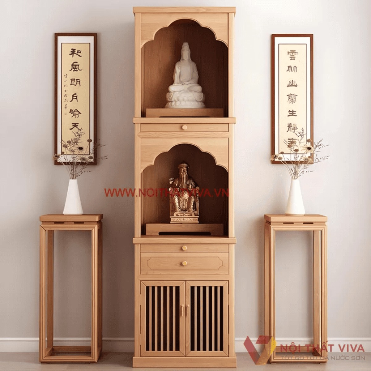 10 +mẫu tủ thờ gỗ đẹp, trang trọng cho kh&ocirc;ng gian thờ c&uacute;ng gia đ&igrave;nh