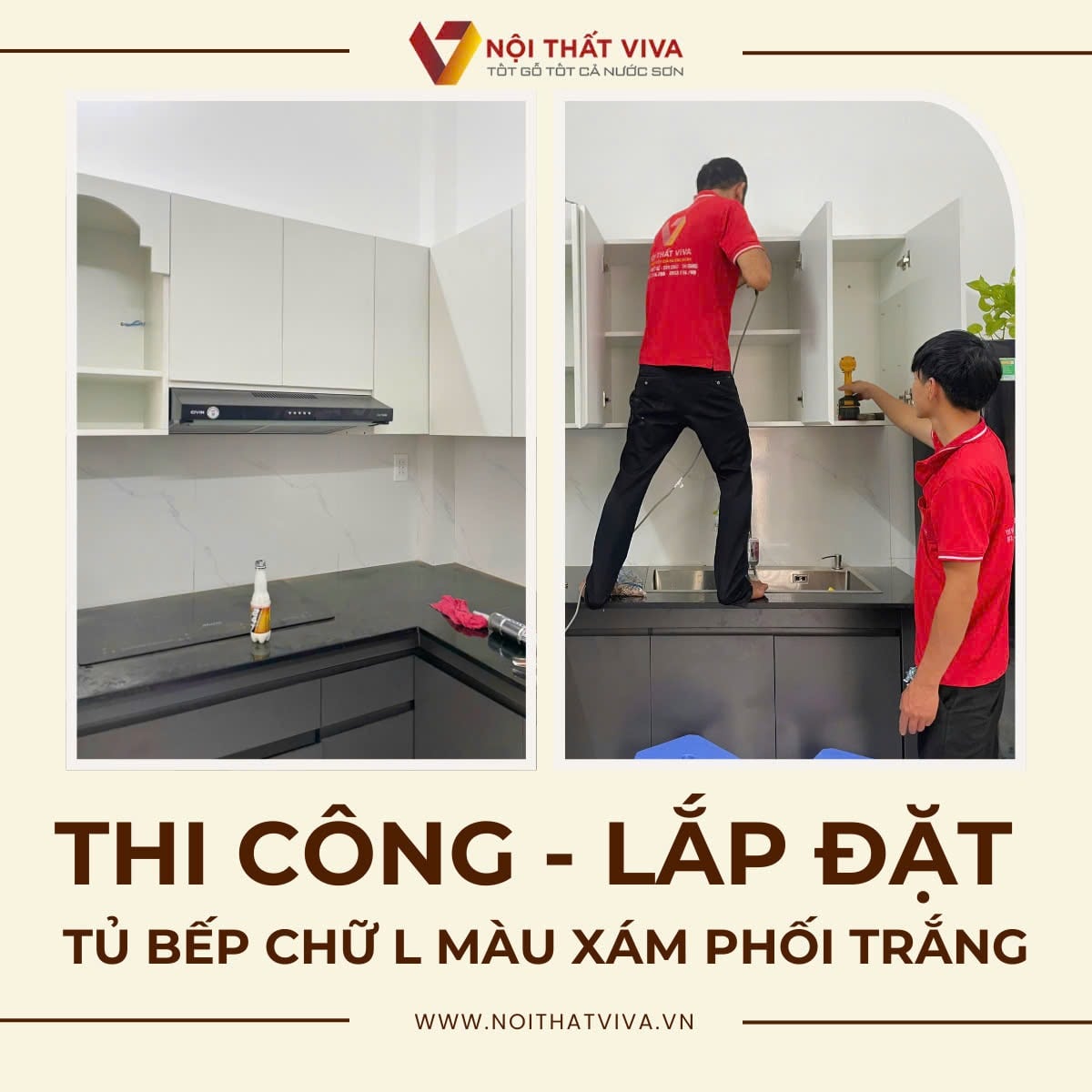 Kinh nghiệm chọn tủ bếp Acrylic v&acirc;n gỗ đẹp, bền, chuẩn xu hướng