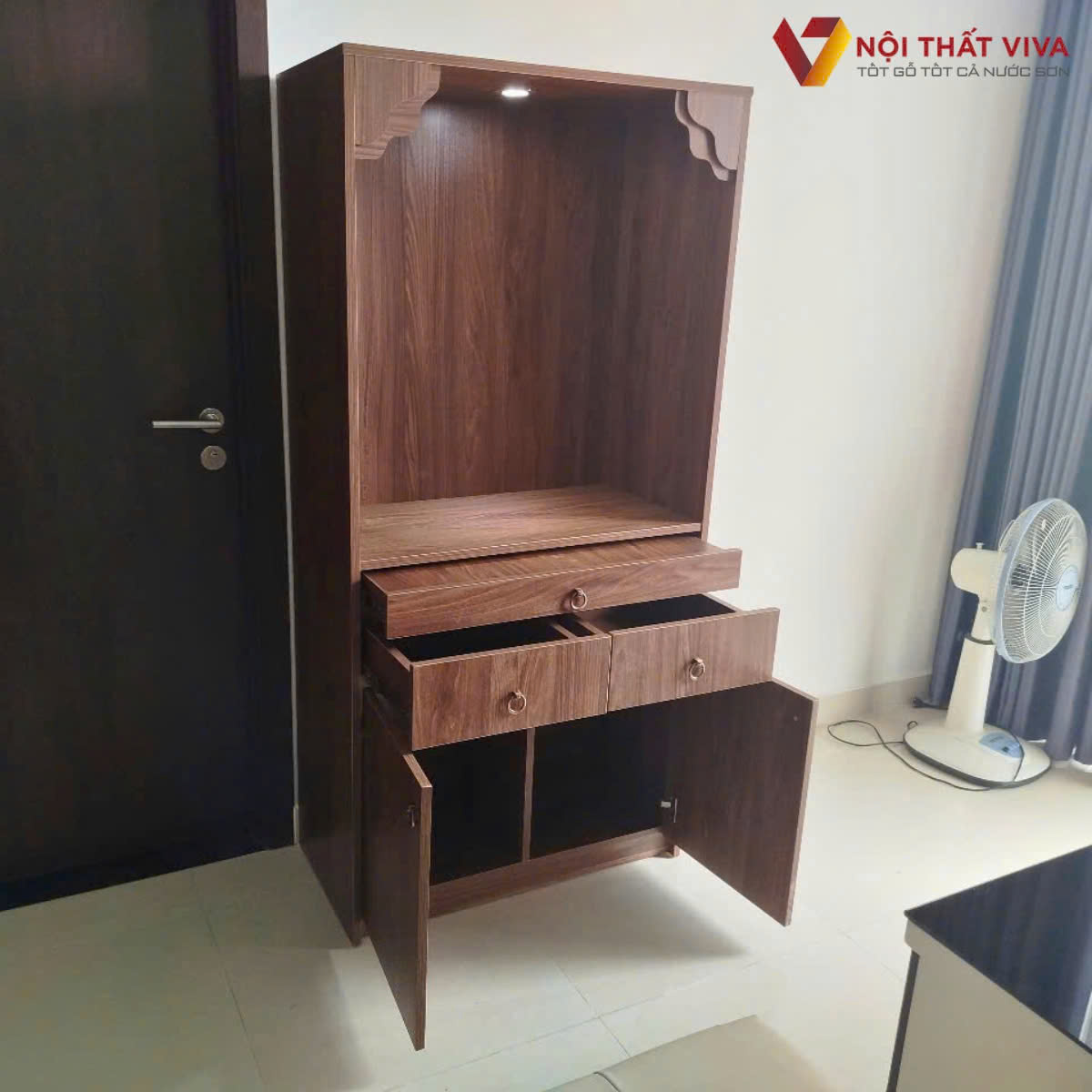 Tủ thờ gỗ công nghiệp có bền không? Những điều cần cân nhắc trước khi mua