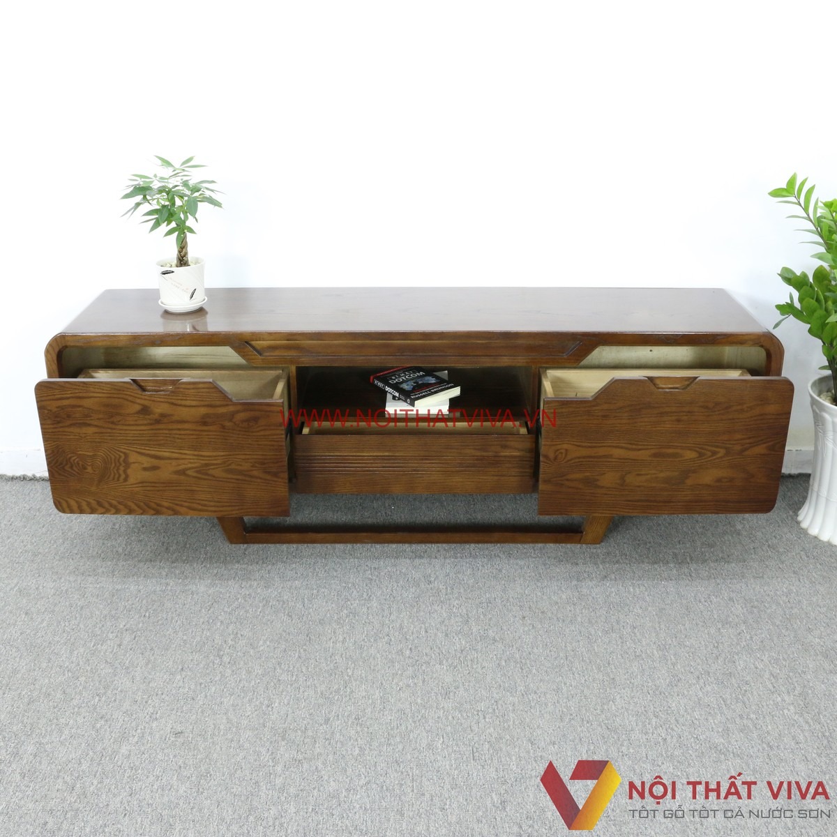 Gợi ý 30+ kệ tivi nguyên khối đẹp, độc, sang cho mọi phòng khách