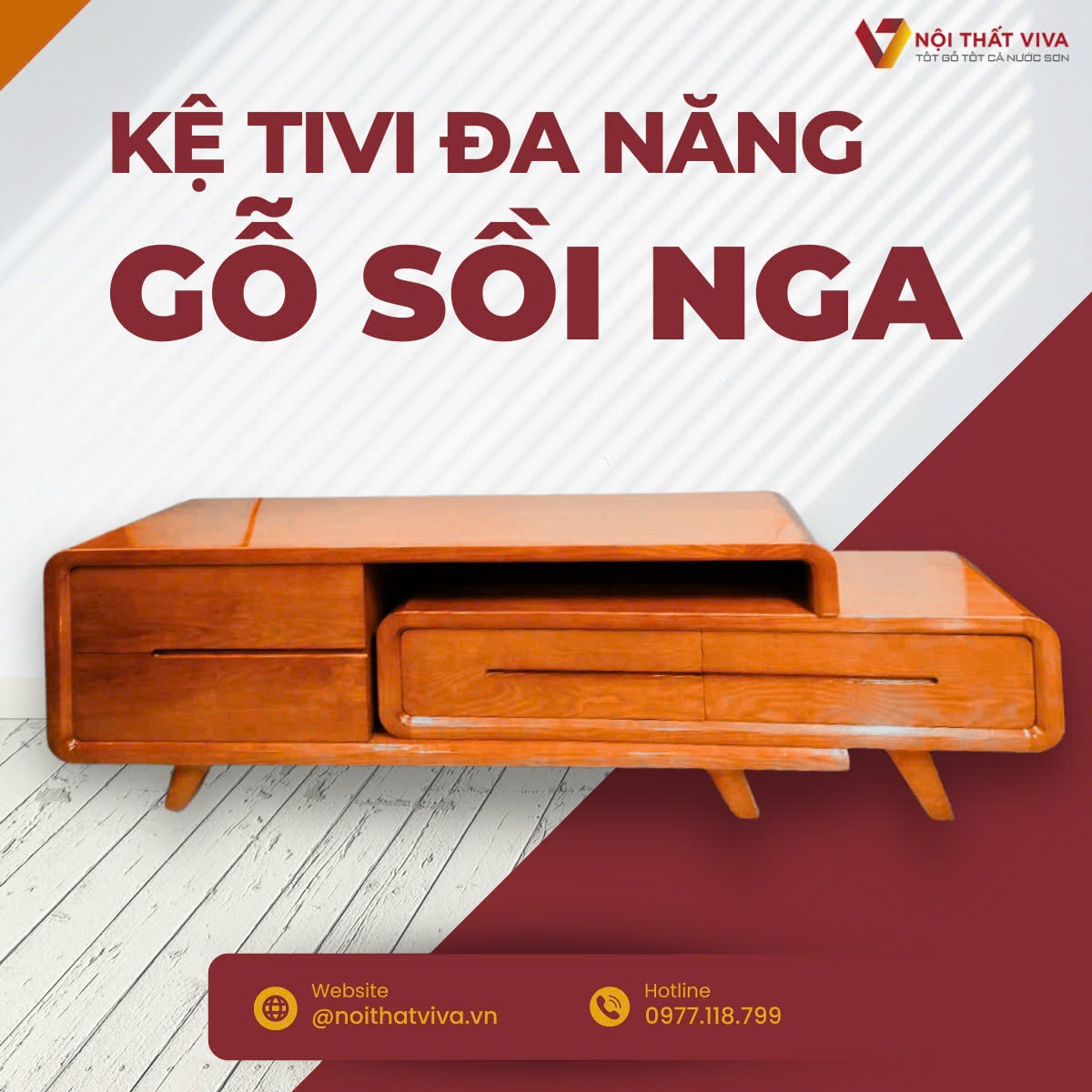Gợi ý 30+ kệ tivi nguyên khối đẹp, độc, sang cho mọi phòng khách