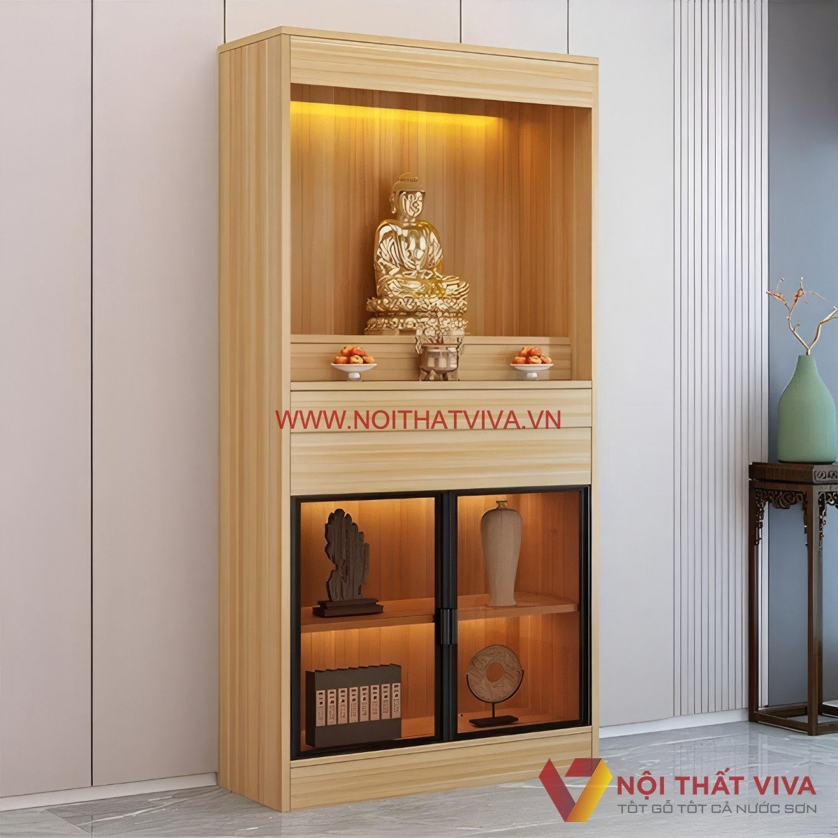 Nên hay không nên chọn tủ thờ gỗ MDF? Góc nhìn thực tế cho gia đình việt