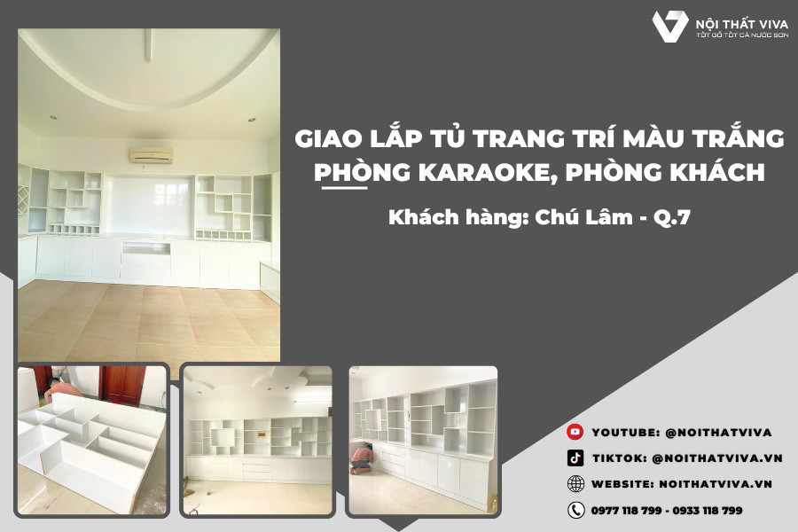 Tủ Kệ Trang Trí Phòng Khách Đẹp - Thiết Kế Hiện Đại, Chất Liệu Cao Cấp | Nội Thất Viva