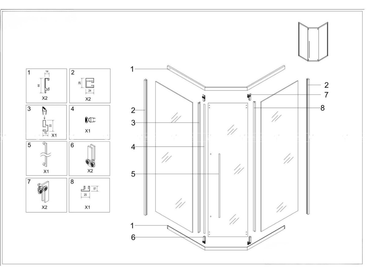 Phòng tắm kính 135 độ là gì? Ưu điểm và cách thiết kế phù hợp mọi không gian