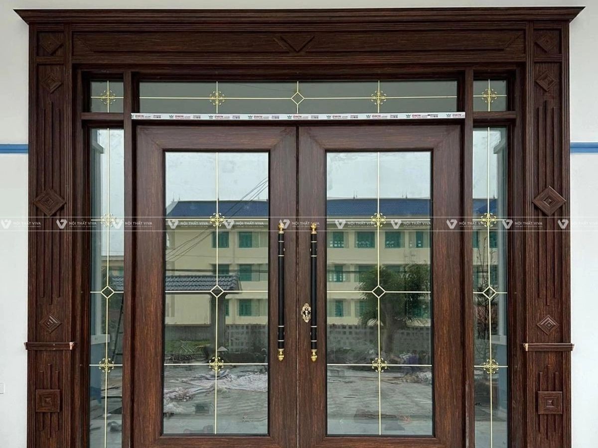  15+ mẫu cửa nhôm kính hoa văn đẹp, sang trọng, báo giá chi tiết mới nhất 2025