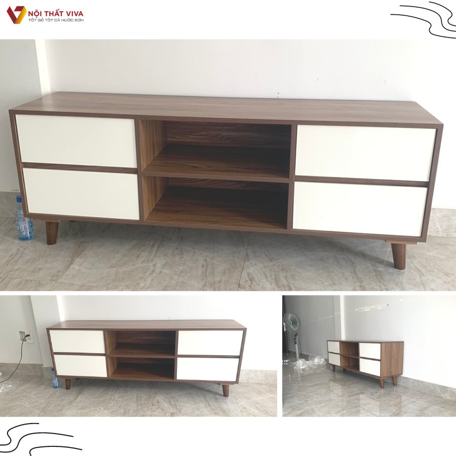 Kệ tivi phòng ngủ nào đẹp? Cách bố trí hợp lý và các mẫu dẫn đầu xu hướng