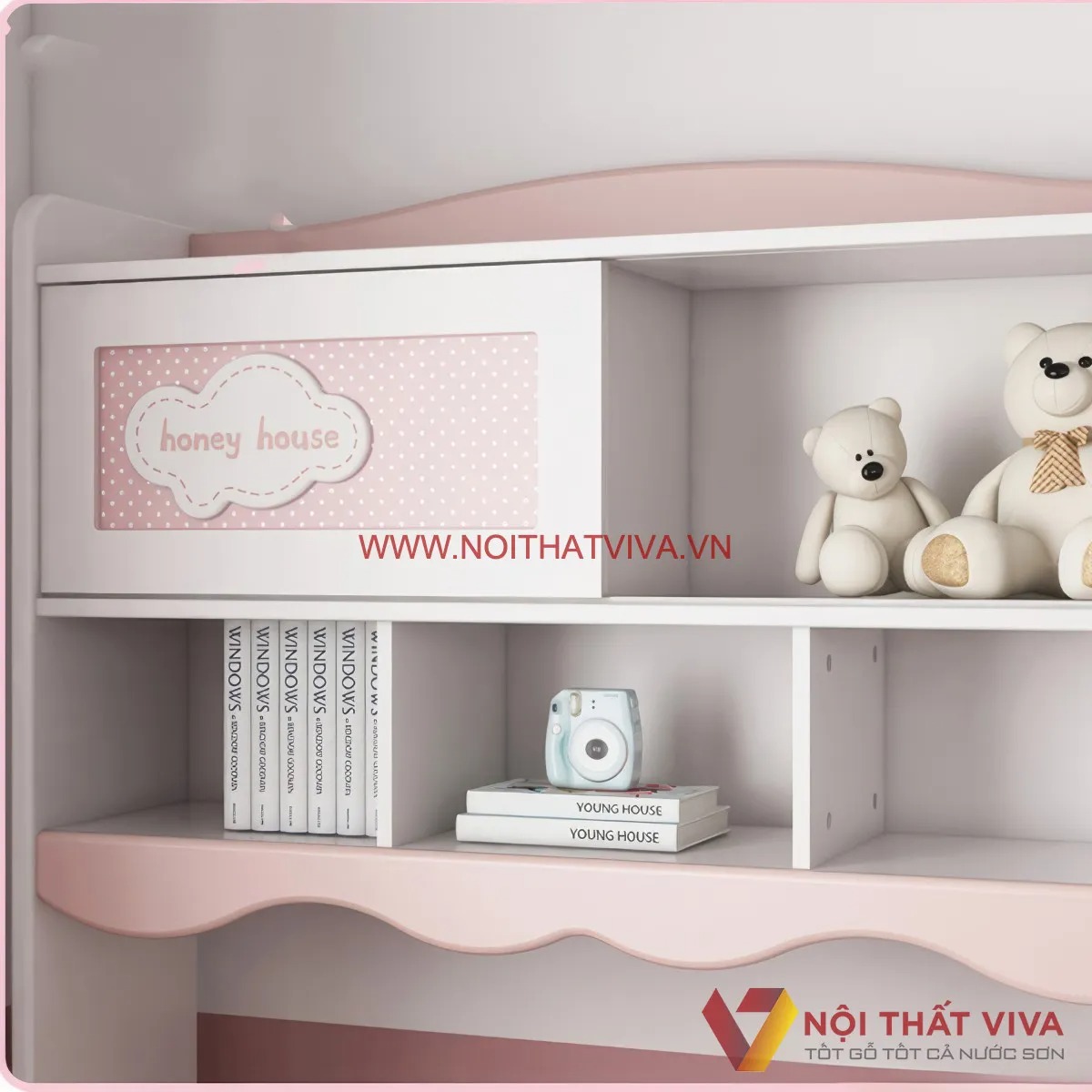 15+ Mẫu bàn học màu hồng siêu đáng yêu cho bé gái đang thịnh hành