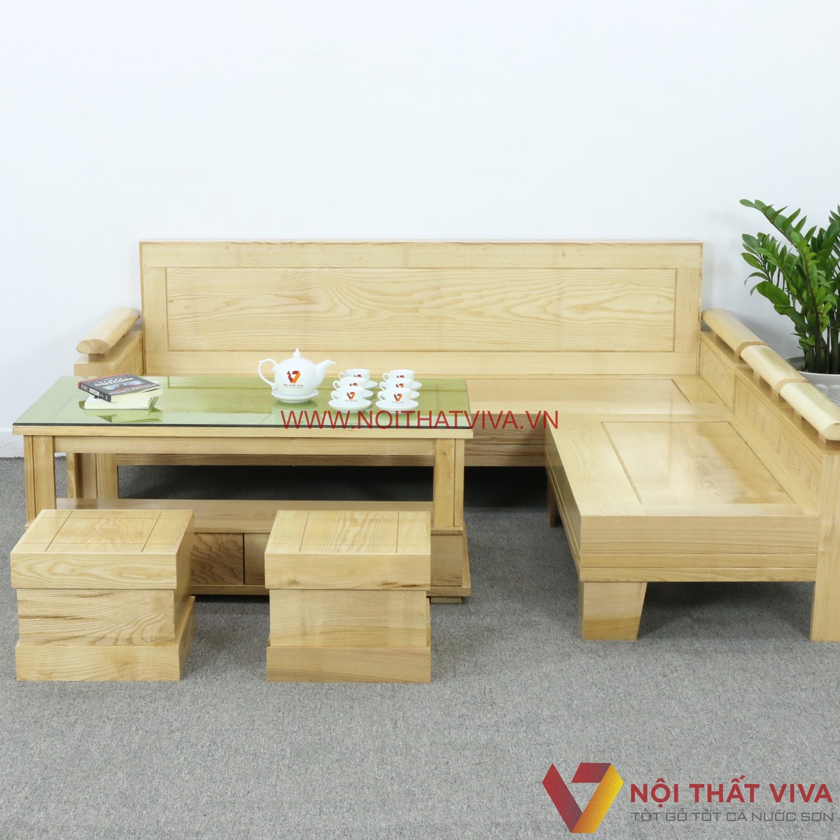 5++ Sofa gỗ sồi 5 món đẹp, sang trọng và được ưa chuộng nhất 