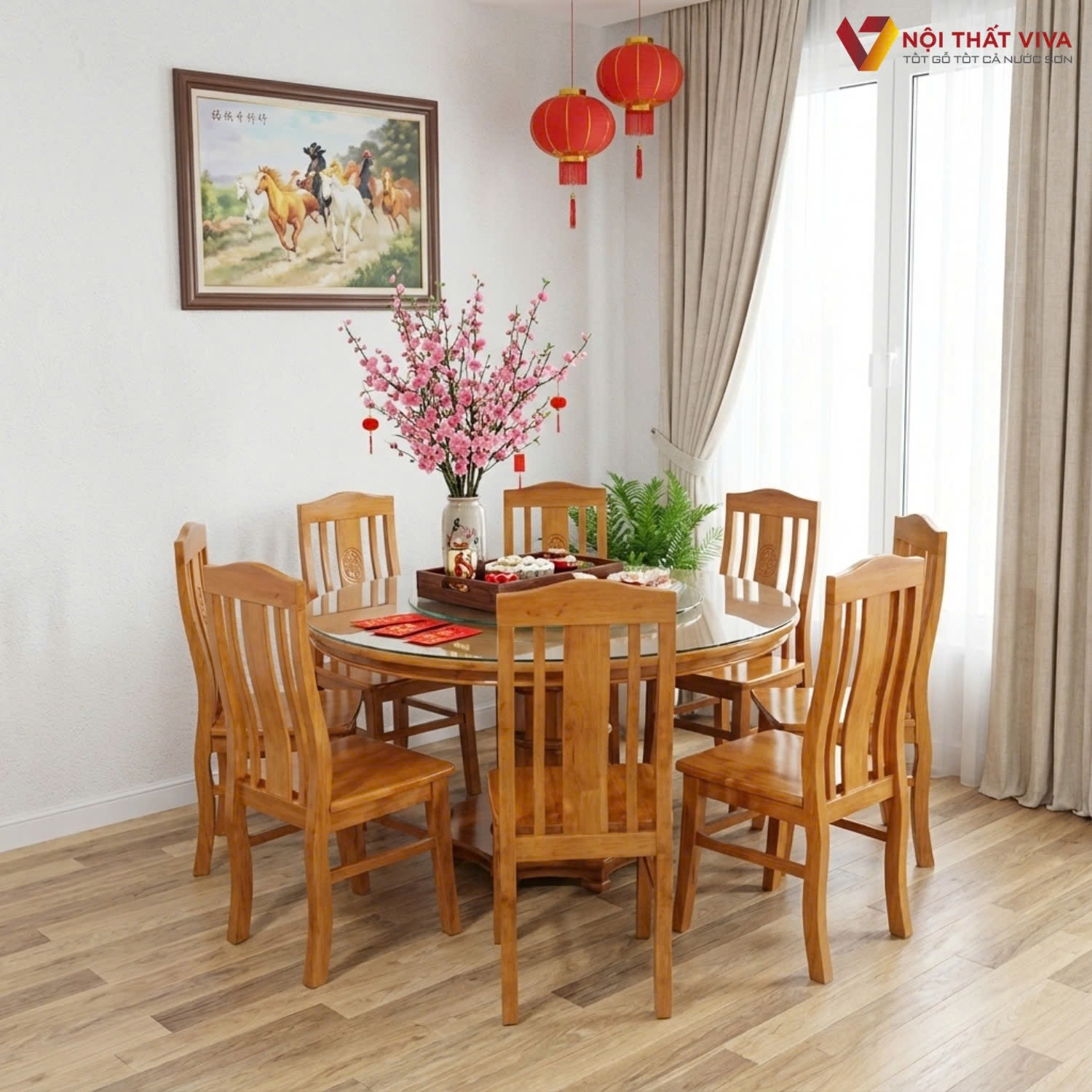 Khám phá 10+ bộ bàn ăn gỗ sồi đẹp, giá tốt cho mùa Tết ấm áp Khám phá 10+ bộ bàn ăn gỗ sồi đẹp, giá tốt cho mùa Tết ấm áp