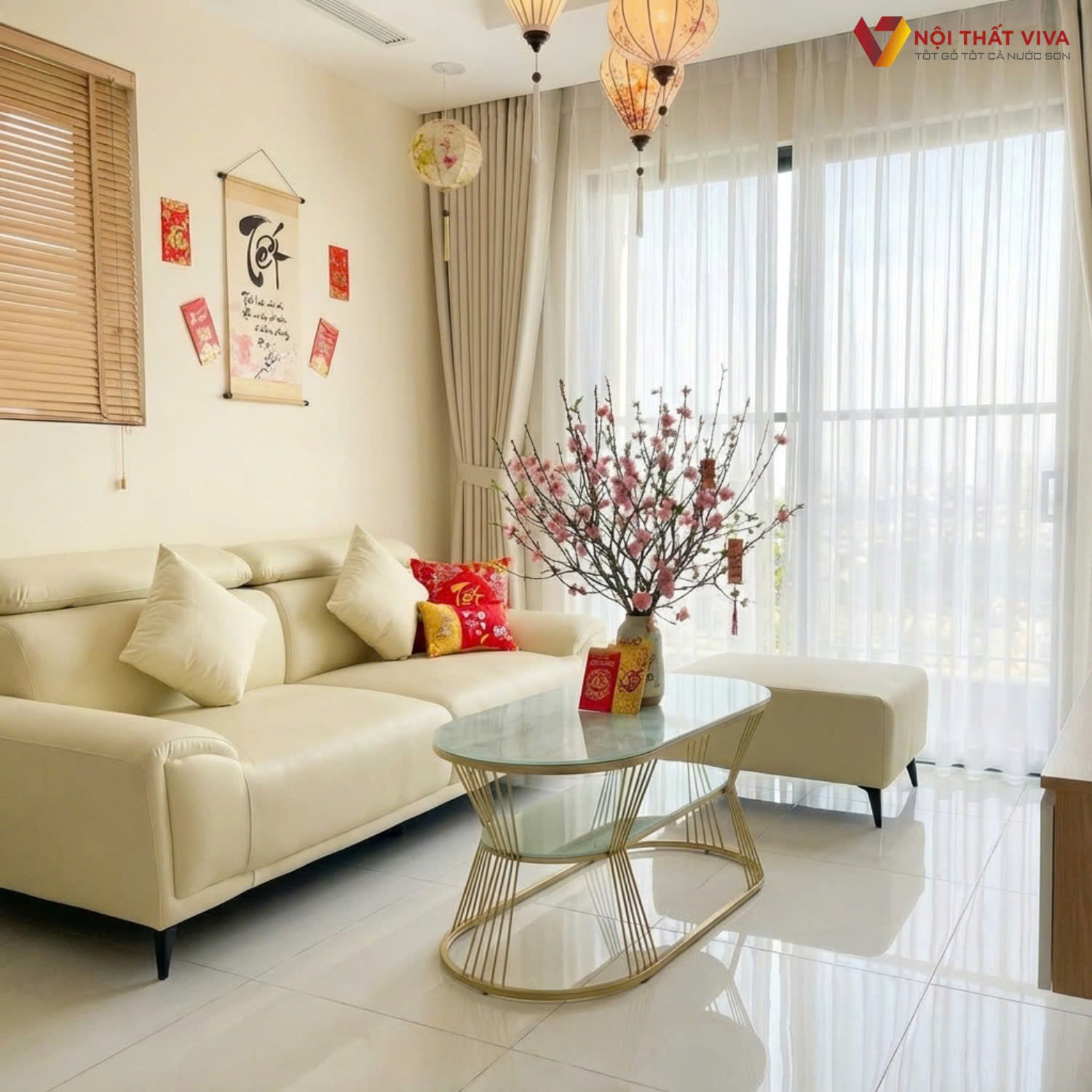 10+ &yacute; tưởng trang tr&iacute; nh&agrave; chung cư ng&agrave;y Tết đẹp, gọn g&agrave;ng, h&uacute;t t&agrave;i lộc