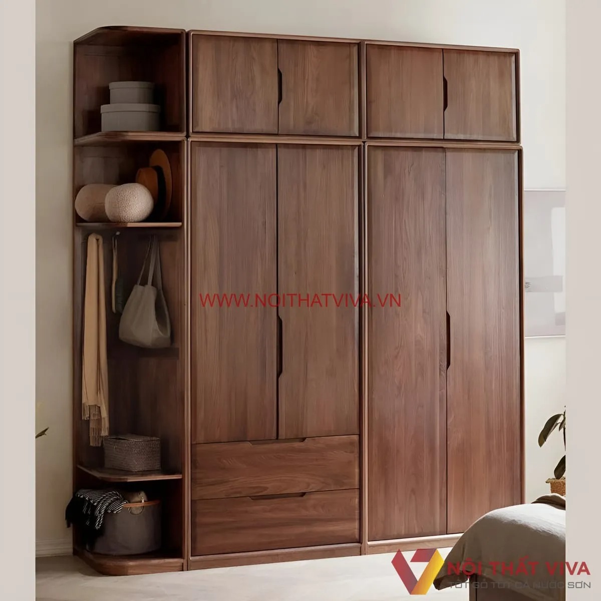 Top 9+ mẫu tủ quần áo kịch trần đẹp gỗ tự nhiên thịnh hành nhất