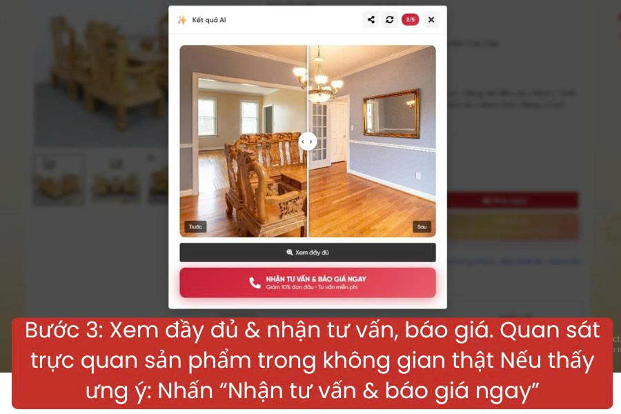 C&ocirc;ng cụ thử đồ AI tại Nội thất Viva c&oacute; g&igrave; nổi bật? Hướng dẫn từ A&ndash;Z