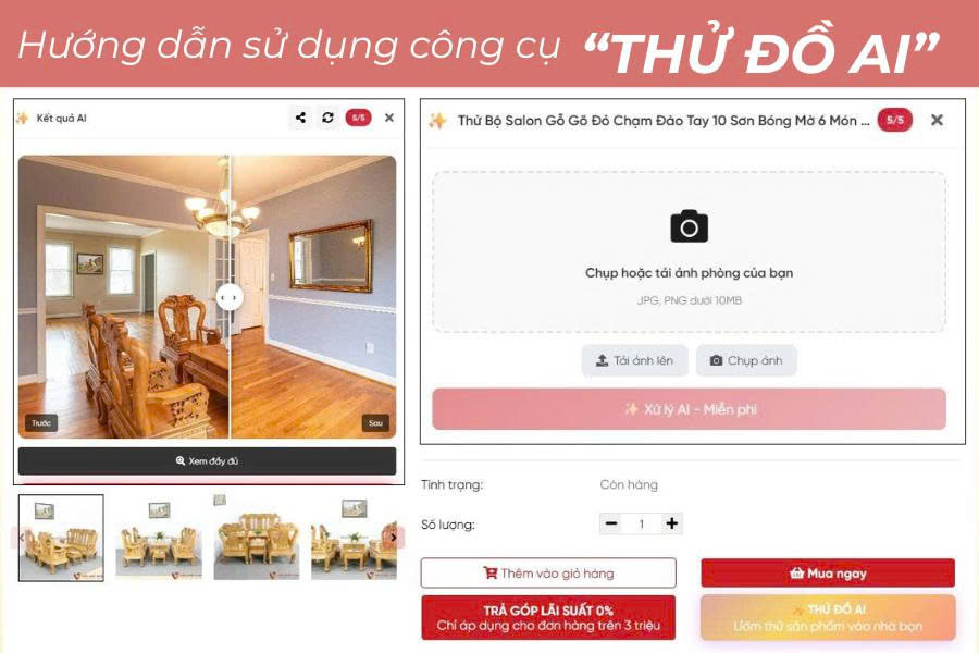 C&ocirc;ng cụ thử đồ AI tại Nội thất Viva c&oacute; g&igrave; nổi bật? Hướng dẫn từ A&ndash;Z