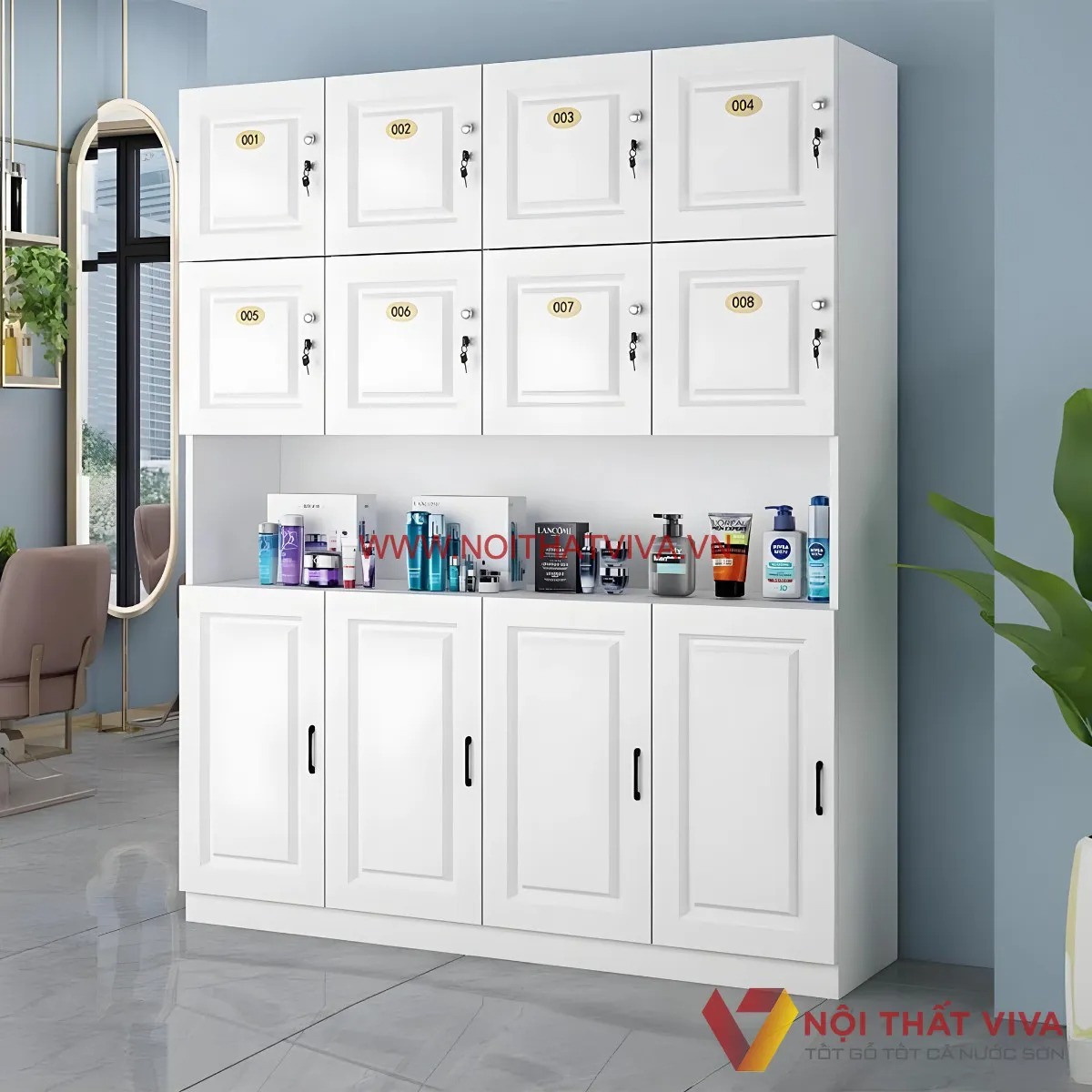 Tủ locker gi&aacute; rẻ Nội thất Viva cho văn ph&ograve;ng, trường học, nh&agrave; xưởng