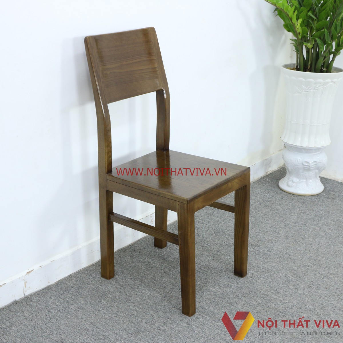 Bộ Bàn Ăn Cỡ Lớn 14 Ghế Gỗ Sồi Nga Sơn Màu Óc Chó Sang Trọng Tinh Tế