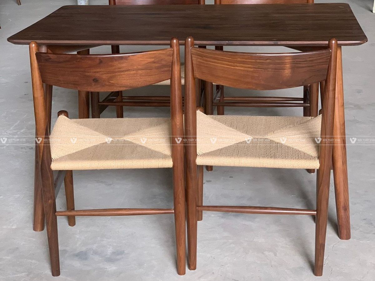Top 10+ mẫu bàn ăn gỗ óc chó cao cấp, đẹp ấn tượng cho phòng ăn