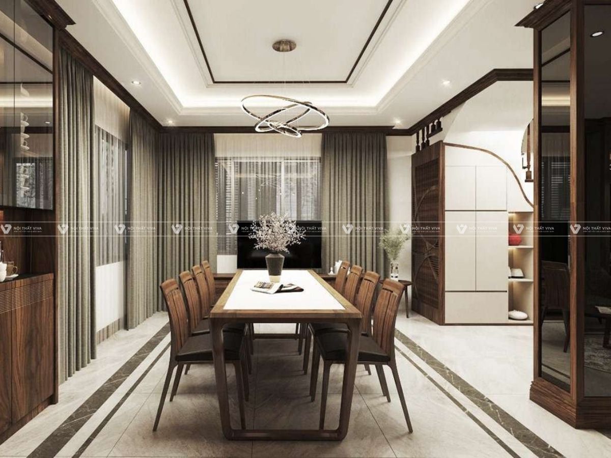 Top 10+ mẫu bàn ăn gỗ óc chó cao cấp, đẹp ấn tượng cho phòng ăn