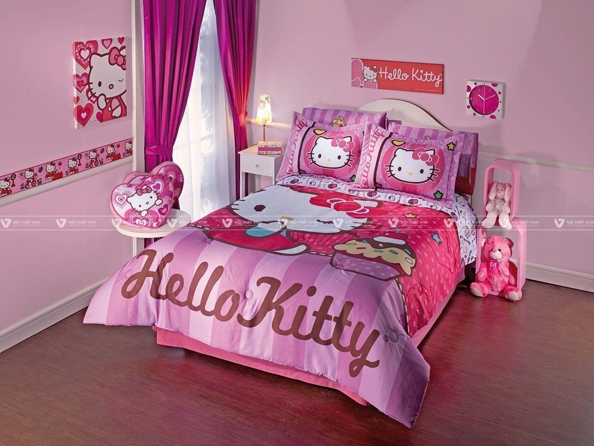 25+ mẫu giường hello kitty cho bé xinh xắn, dễ thương nhất 