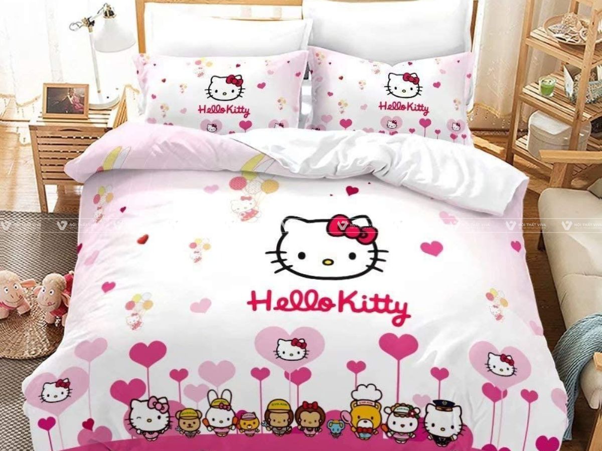 25+ mẫu giường hello kitty cho bé xinh xắn, dễ thương nhất 