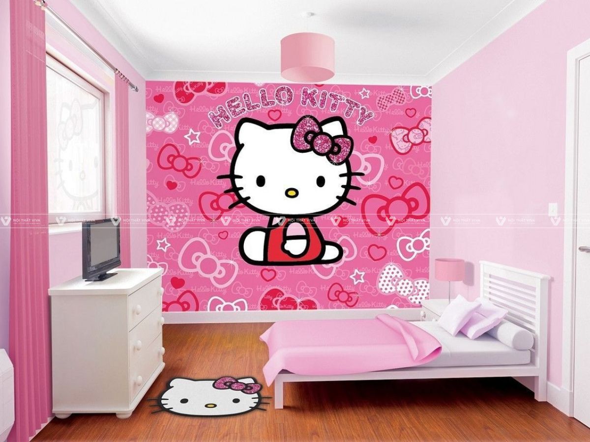 25+ mẫu giường hello kitty cho bé xinh xắn, dễ thương nhất 