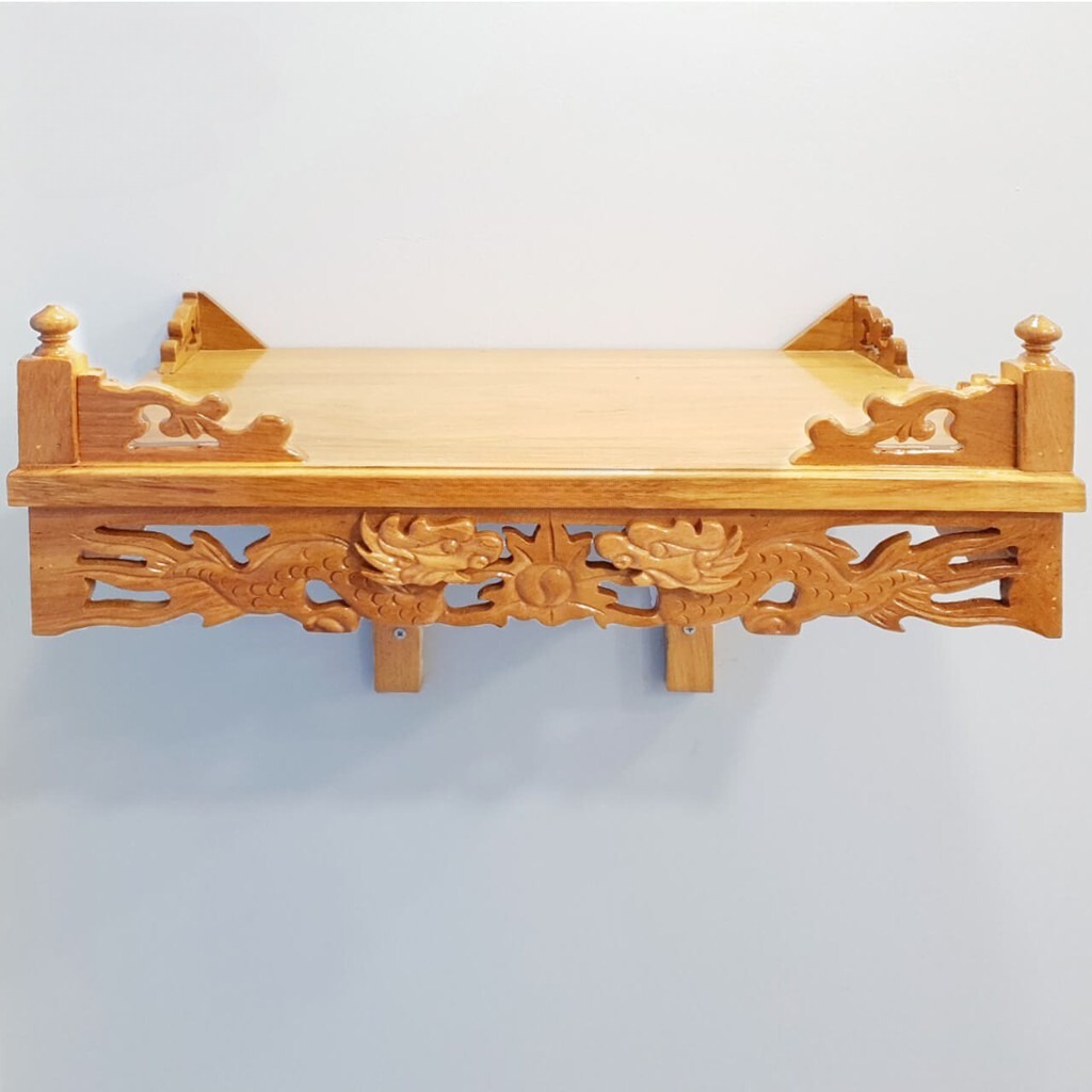 28+ Mẫu b&agrave;n thờ treo tường ph&ograve;ng kh&aacute;ch đẹp, sang trọng, chuẩn phong thủy 