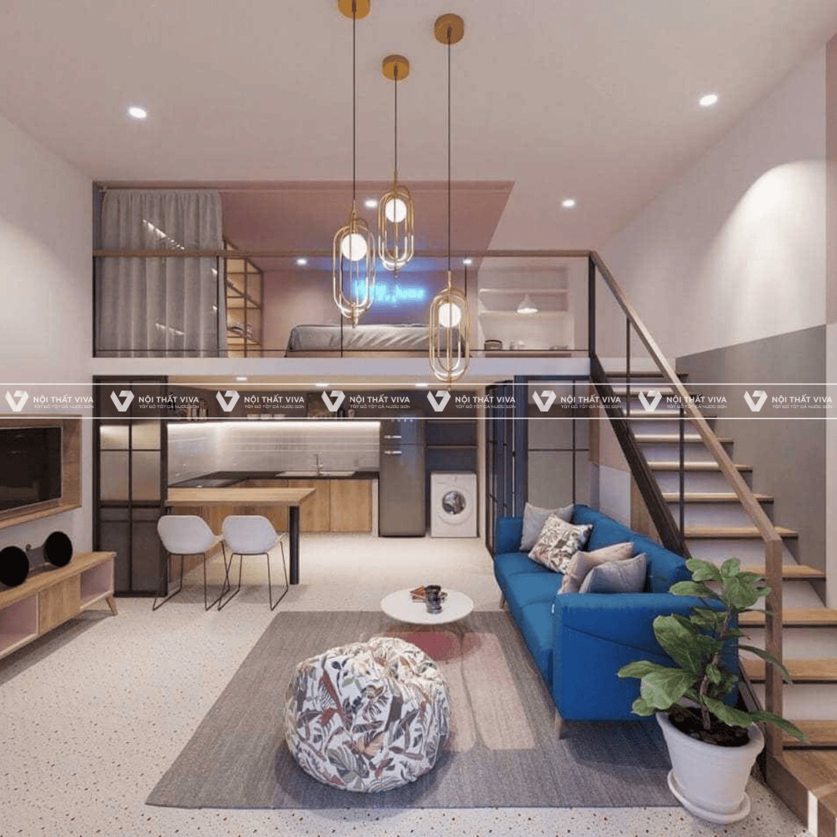 35+ mẫu nhà gác lửng đẹp 2025, thiết kế hiện đại, tối ưu không gian sống hiệu quả