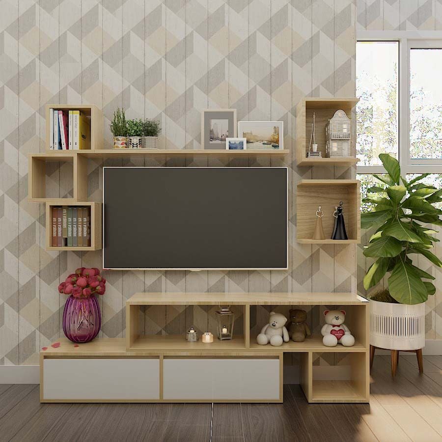 5 Cách sắp xếp và trang trí kệ tivi phòng khách gọn gàng, thẩm mỹ 5 Cách sắp xếp và trang trí kệ tivi phòng khách gọn gàng, thẩm mỹ
