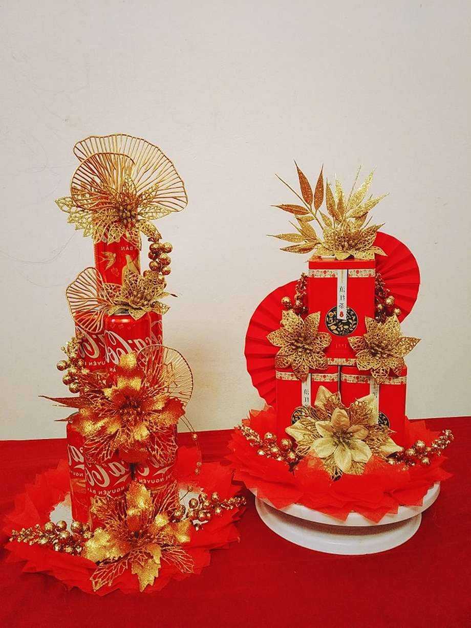 5+ C&aacute;ch trang tr&iacute; b&aacute;nh kẹo b&agrave;n thờ ng&agrave;y tết đẹp mắt, đ&uacute;ng phong tục