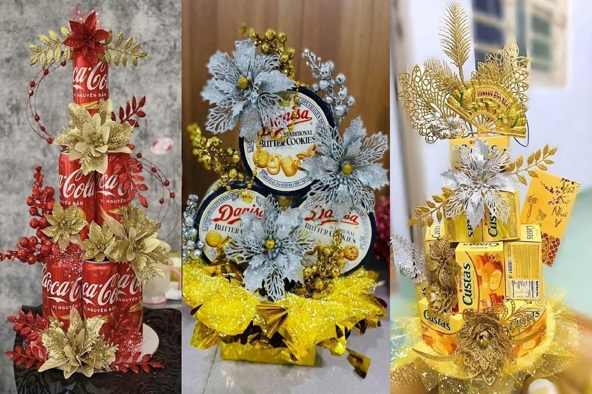 5+ C&aacute;ch trang tr&iacute; b&aacute;nh kẹo b&agrave;n thờ ng&agrave;y tết đẹp mắt, đ&uacute;ng phong tục