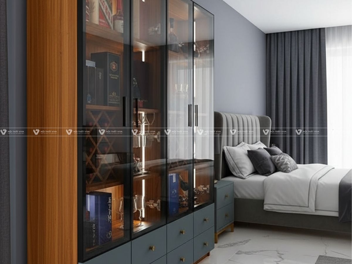 5 Lý do nên chọn mẫu tủ rượu kính cho thiết kế nội thất cao cấp