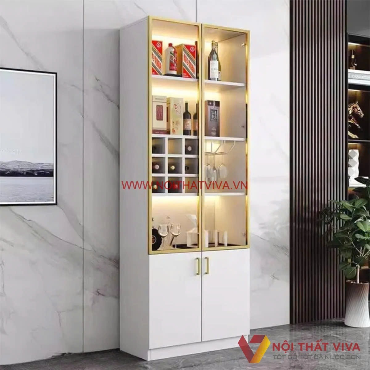 5 Lý do nên chọn mẫu tủ rượu kính cho thiết kế nội thất cao cấp