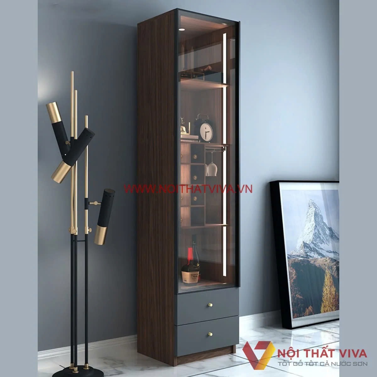 5 Lý do nên chọn mẫu tủ rượu kính cho thiết kế nội thất cao cấp