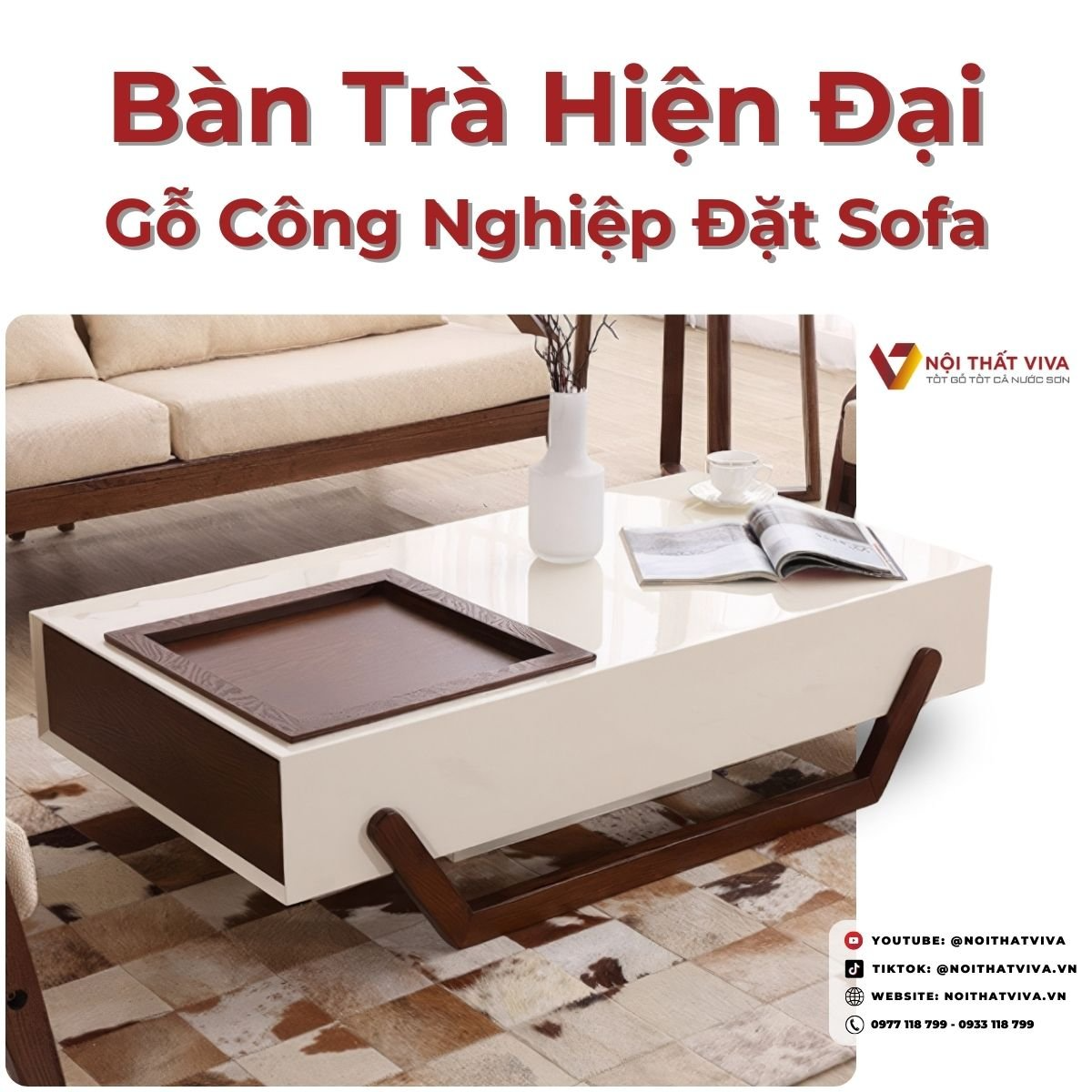 5+ mẫu bàn trà gỗ đẹp, ấn tượng - xu hướng được mua nhiều nhất hiện nay 