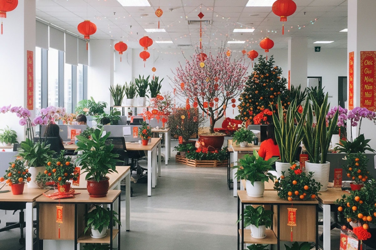 55+ Cách trang trí Tết văn phòng 2026 đẹp, tiết kiệm chi phí nhất 55+ Cách trang trí Tết văn phòng 2026 đẹp, tiết kiệm chi phí nhất