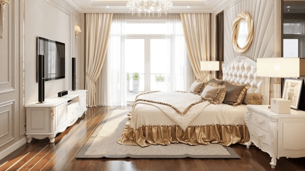 56+ Mẫu nội thất phòng ngủ tân cổ điển đẹp, sang trọng và đẳng cấp 