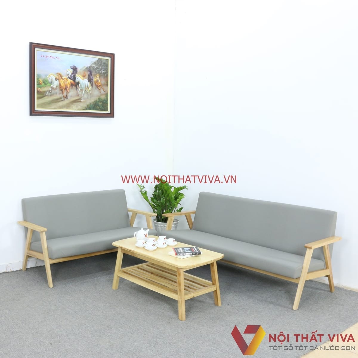 6+ Mẫu sofa gỗ chữ L đẹp, hiện đại, bán chạy nhất tại TP.HCM