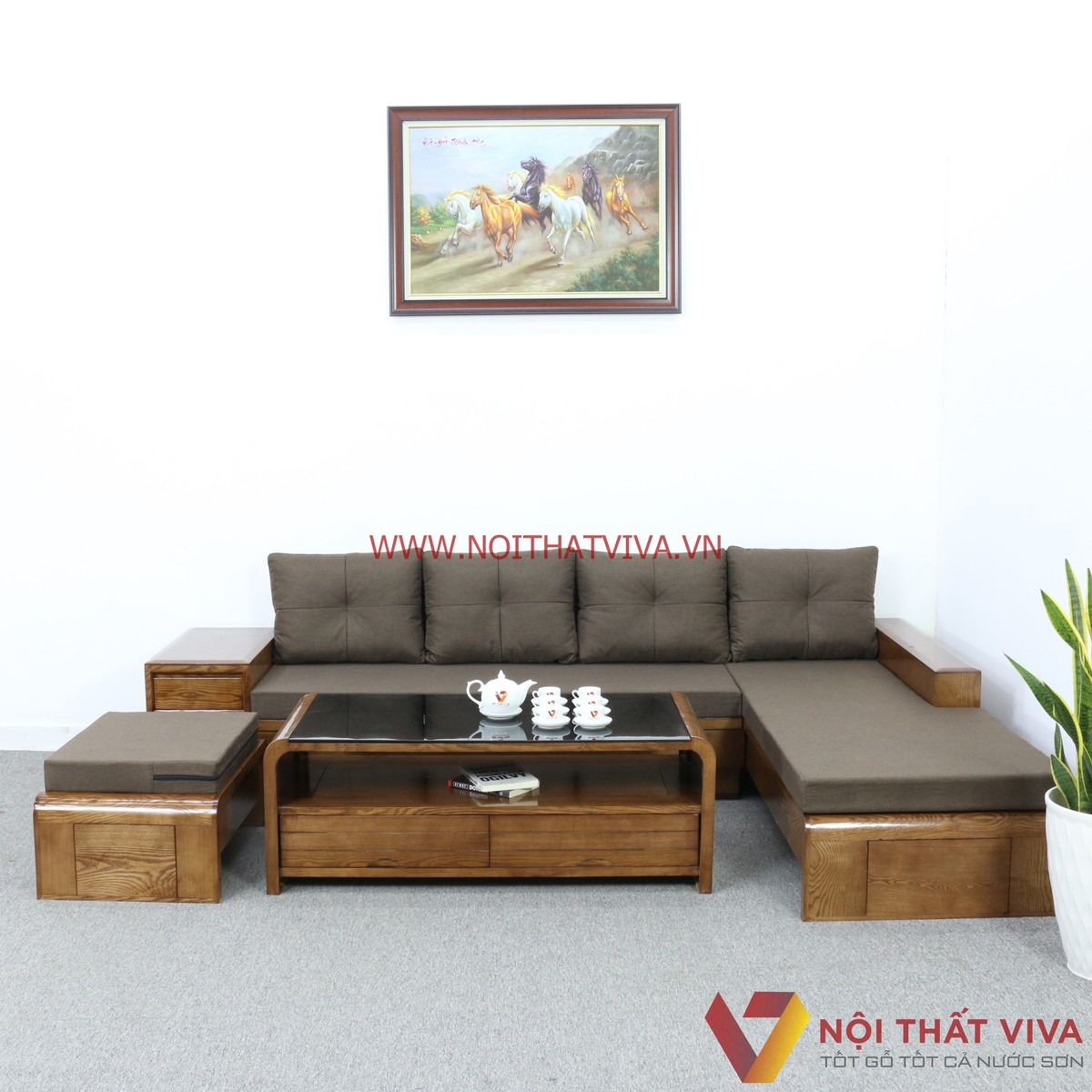 6+ Mẫu sofa gỗ chữ L đẹp, hiện đại, bán chạy nhất tại TP.HCM
