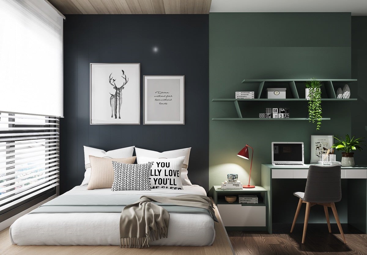 15+ c&aacute;ch trang tr&iacute;, decor ph&ograve;ng ngủ nhỏ đẹp, gọn v&agrave; tiện nghi 