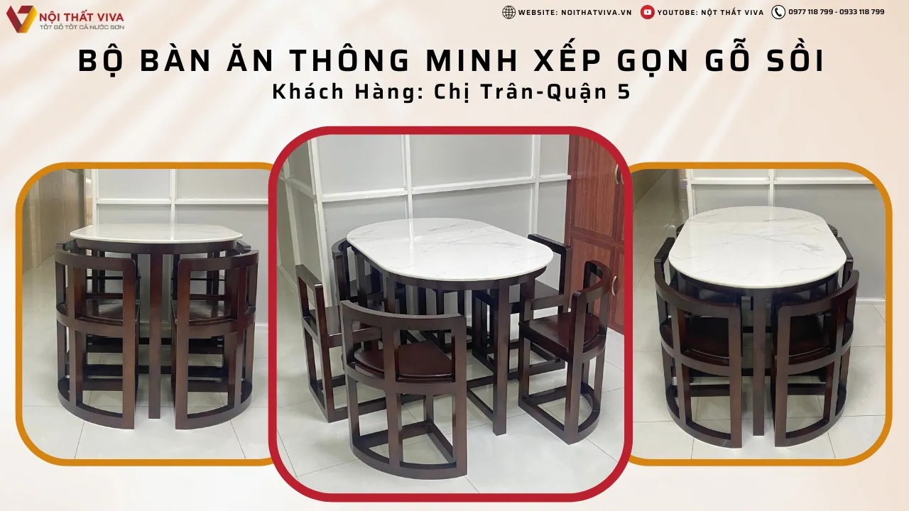 [A-Z] Kinh nghiệm mua bàn ăn xếp gọn tốt nhất định phải nằm lòng