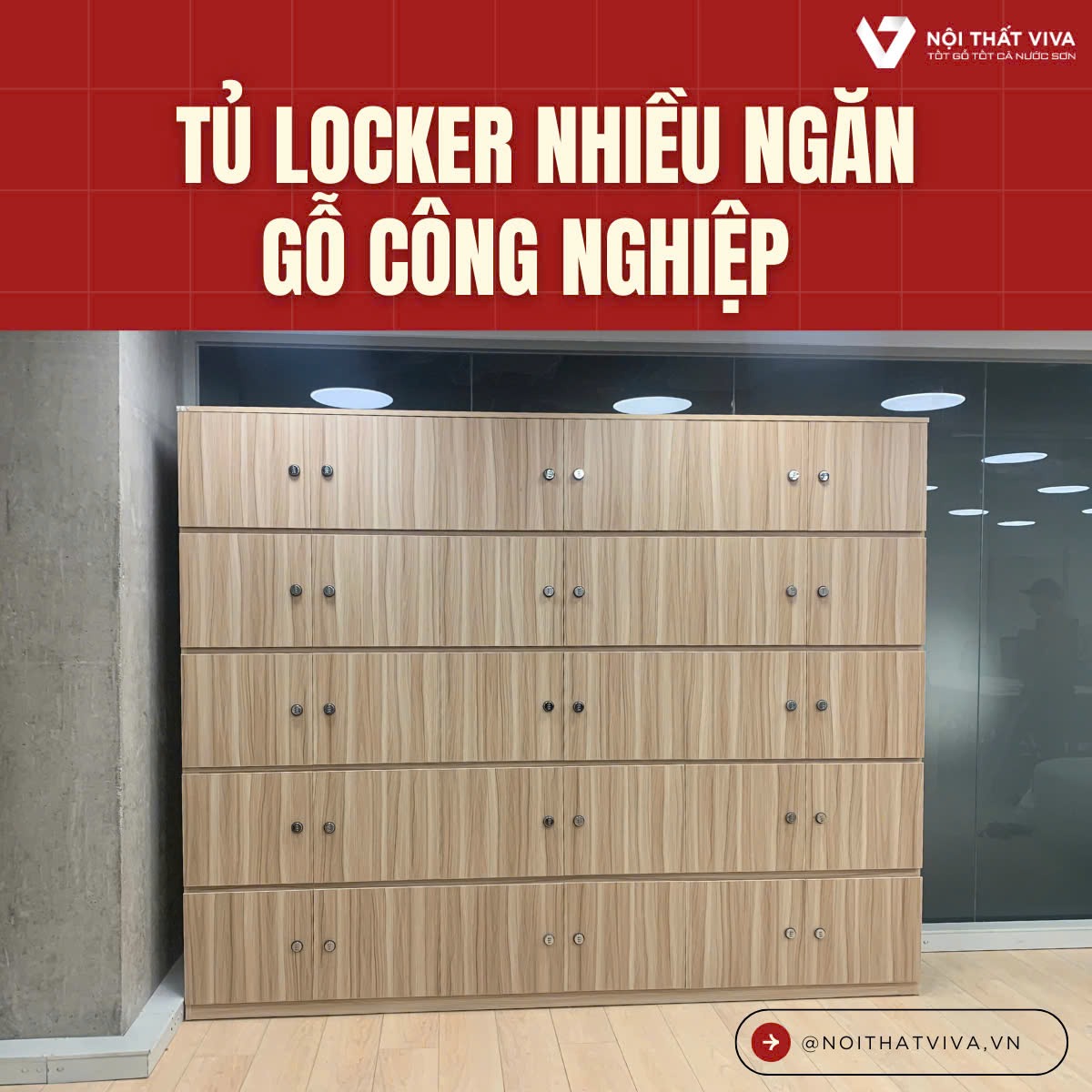 A - Z những điều cần biết khi mua tủ locker gỗ c&ocirc;ng nghiệp cho văn ph&ograve;ng
