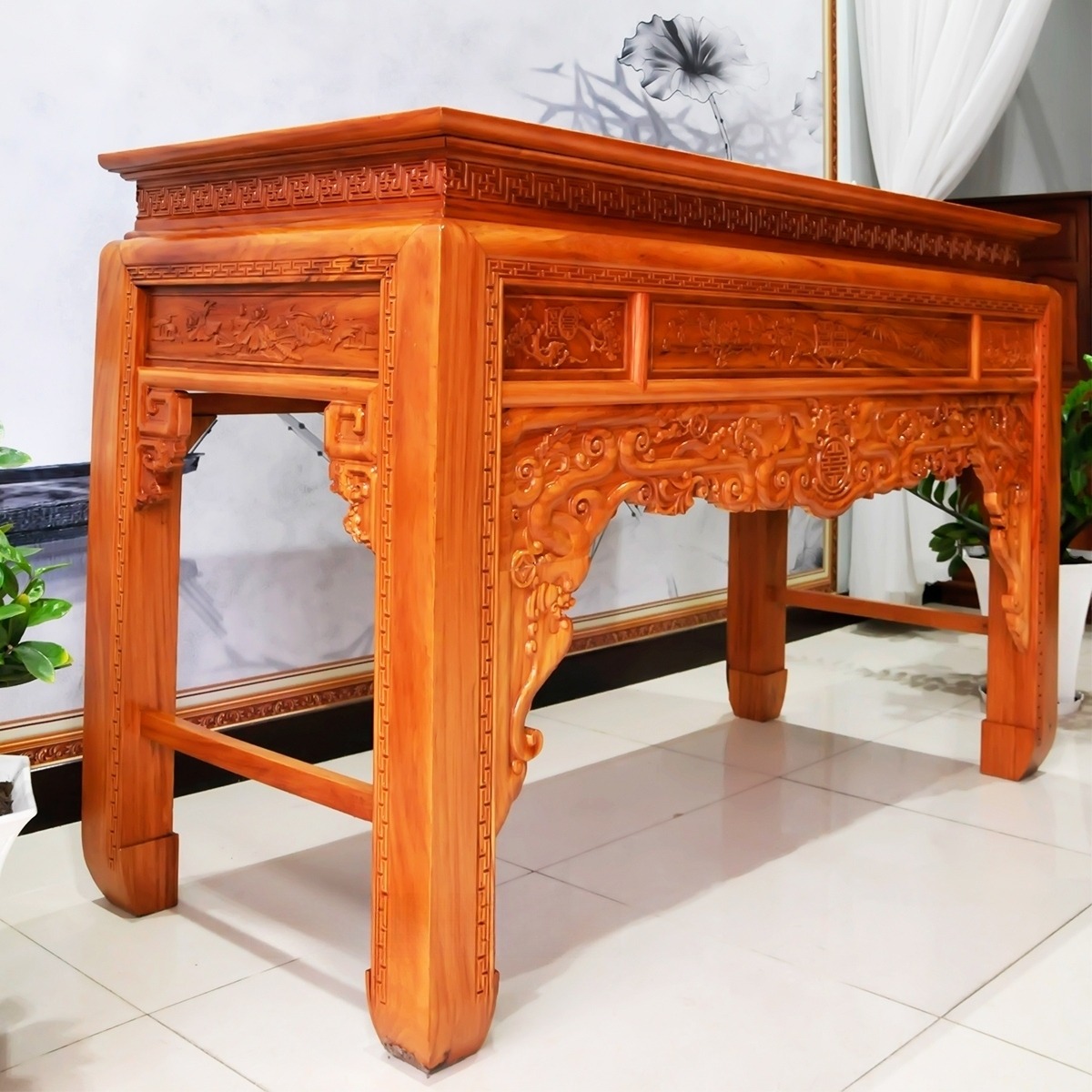  Án gian thờ gỗ gõ đỏ có gì đặc biệt? Khám phá mẫu thiết kế đẹp, chuẩn phong thuỷ việt