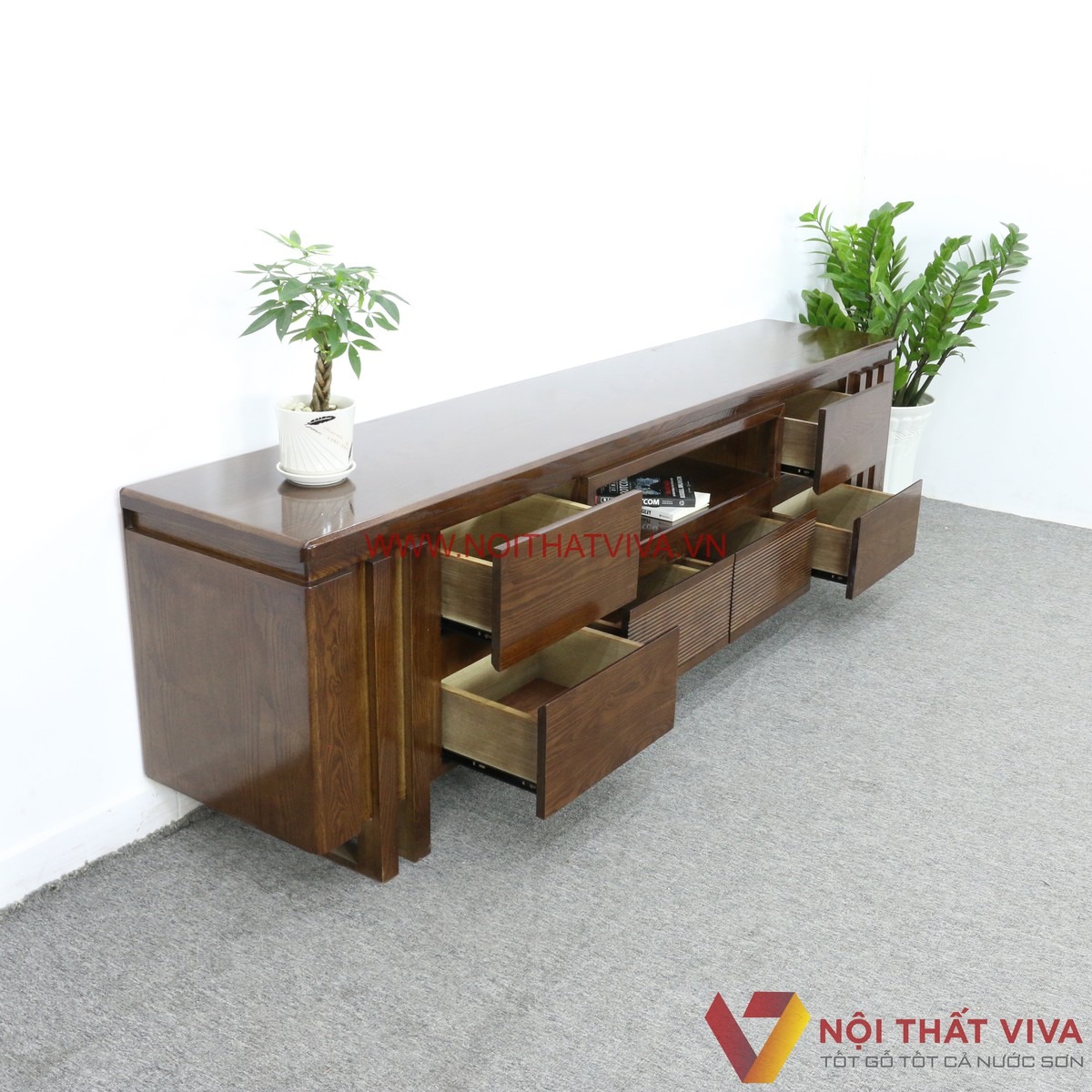 Ấn tượng với 72 mẫu kệ tivi gỗ sồi đẹp, bền chắc, hợp xu hướng